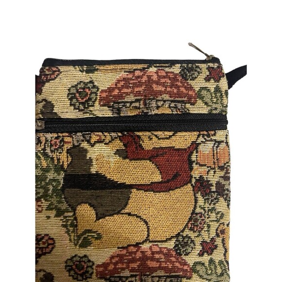 Disney WINNIE THE POOH TIGGER TAPESTRY CROSBODY BAG Handmade RARE - Picture 11 of 15